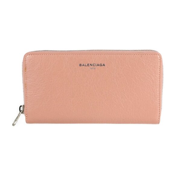 BALENCIAGA Beige Leather Wallet - Picture 1 of 9
